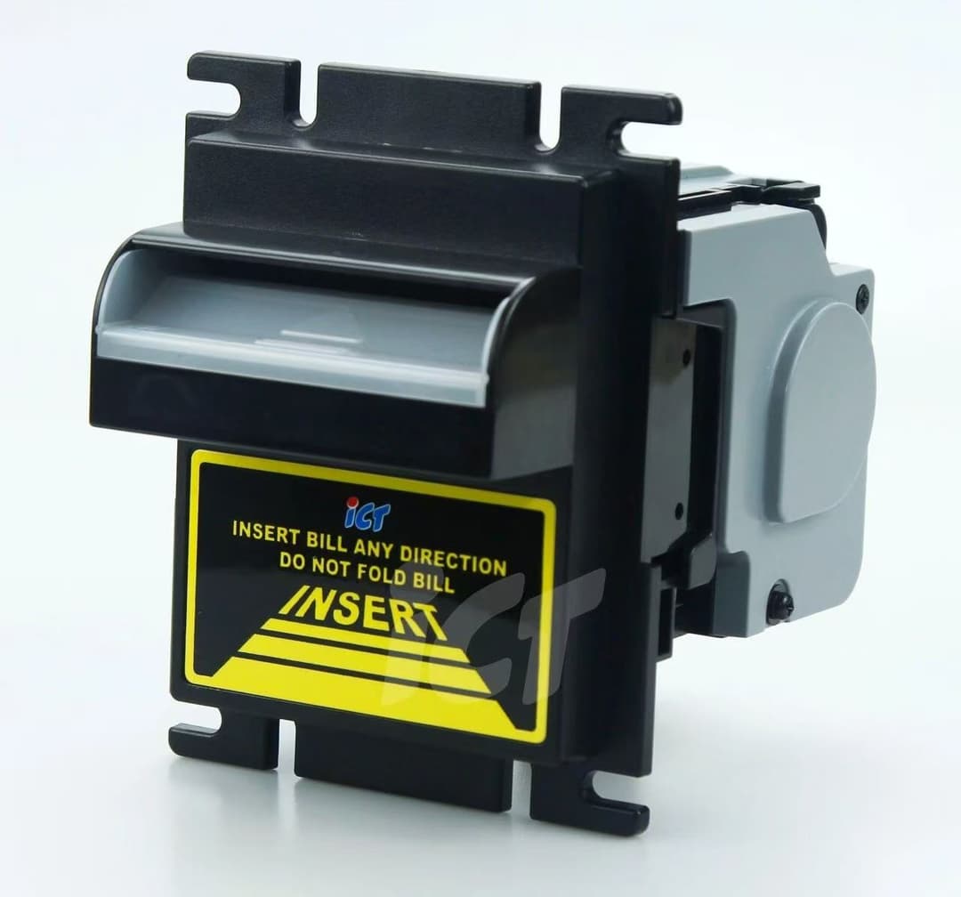Bill acceptor payment module for commercial self-service machines