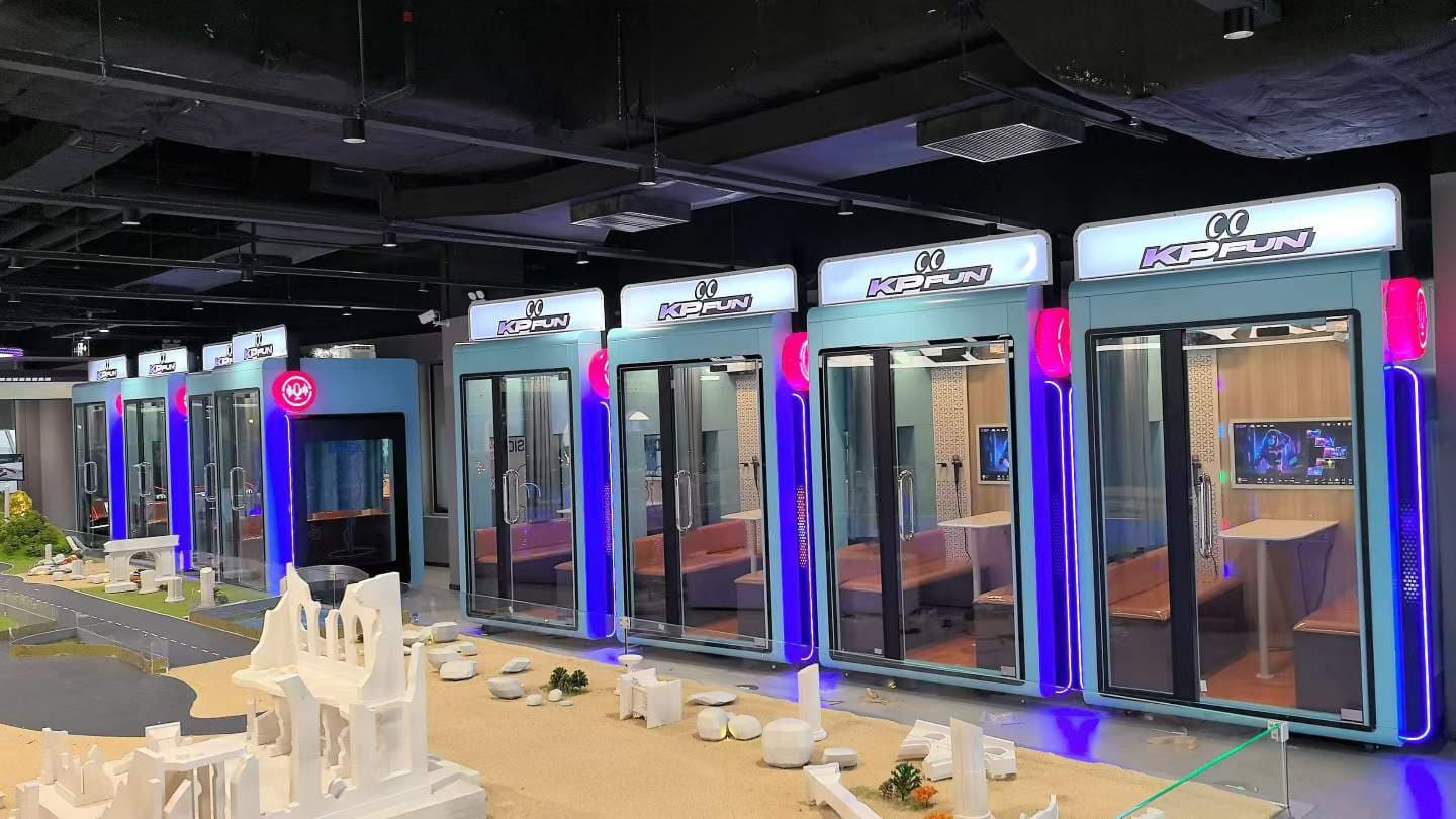 Fun-vend karaoke booths installed in a commercial venue