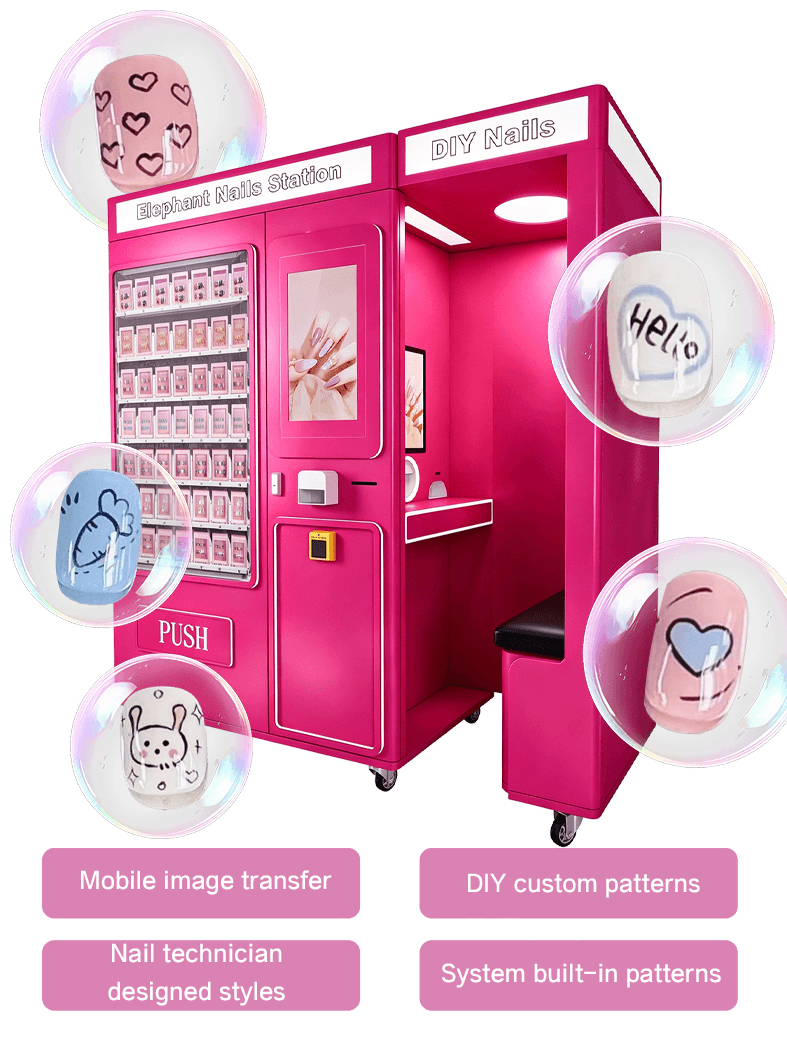 Nail pattern sources for mobile transfer and custom designs
