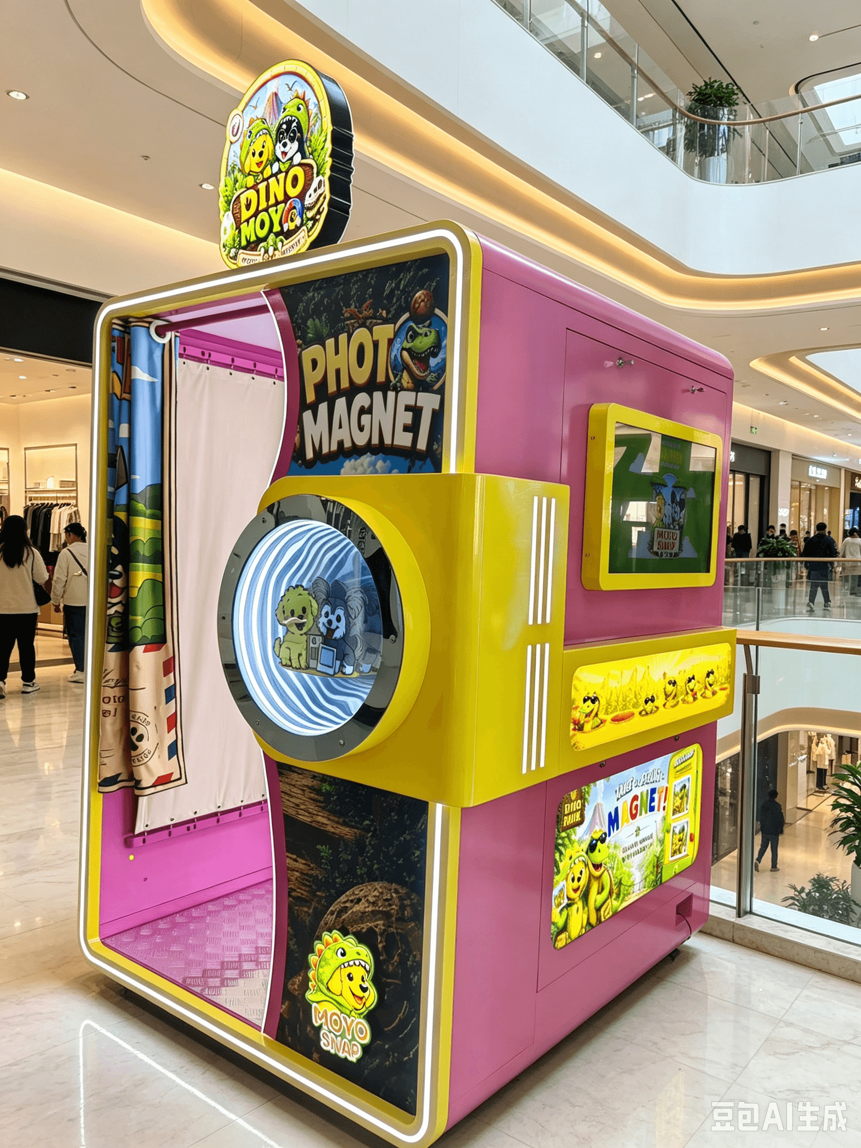 Shopping malls photo booth application scenario